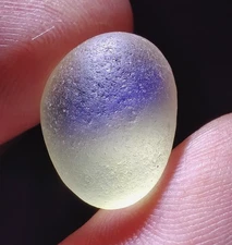 Pale Yellow Multi with a Touch of Bluish Opal!  Real Davenport Beach Sea Glass