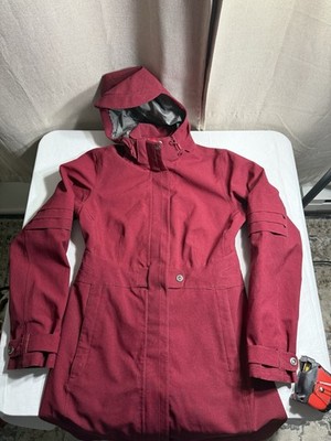 Merrell Opti-Shell Hooded Jacket Women s Small Waterproof Coat Red