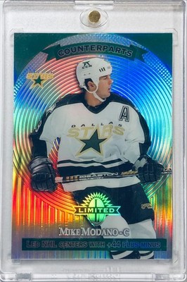 1997 Donruss Counterparts Limited Exposure Trevor Linden Mike Modano #19 HOF  