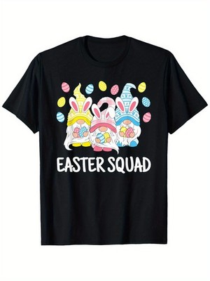 Funny Easter Squad Gnomes Happy Easter Egg Bunny Rabbit T-Shirt, Men'S And