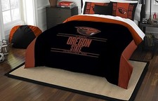 Cozy NCAA Oregon State Beavers Full/Queen Comforter Set with Decorative Shams