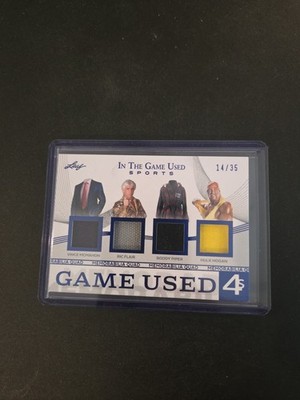 2025 Leaf In The Game Used HULK HOGAN RIC FLAIR RODDY PIPER Vince Quad Relic /35