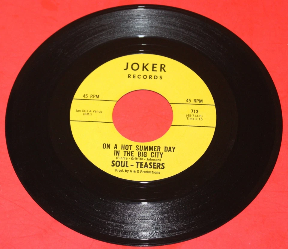 THE SOUL TEASERS "TWO LOVERS" 1960'S RARE NORTHERN SOUL ON JOKER N.MINT -  HEAR - Image 2 of 2