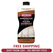 Weiman Wood Floor Polish and Restorer - 32 Ounce - High-Traffic Hardwood