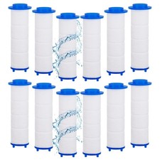 12Pcs Shower Head Filter 2.8 Inch PP Cotton Filters Cartridge Replacement Tur...