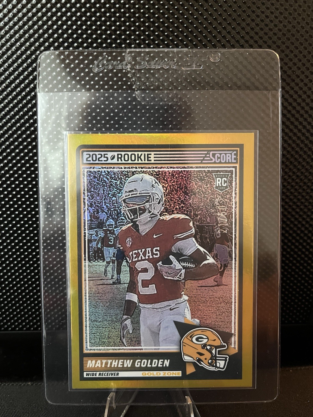 Matthew Golden #56  RC - 2025 Score NFL Football Card Gold Zone Parallel /50