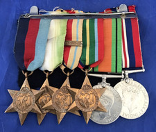 Medal Group WW2 Navy Mounted Full Size Medals Nice Condition  - FREE POSTAGE