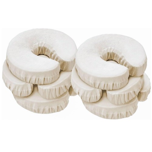 Pack of 6 Flannel Face Cradle Covers for Massage Tables- 100% Cotton Extra La...