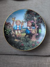 Rare Stunning Vintage M.J.Hummel Apple Tree Boy & Girl Plate Numbered With Label