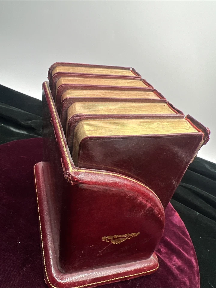 Collins Gem Pocket Dictionary 1961 Set English Italian French German Stand Mini - Image 3 of 4