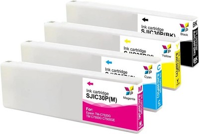 Printbox  Tintenpatronen für Epson ColorWorks C6000/6500 ersetzen SJIC36P / CMYK
