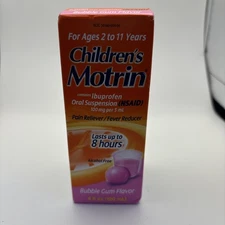 MOTRIN Children Oral Suspension Pain Relief Bubblegum - 4oz Exp.09/2027