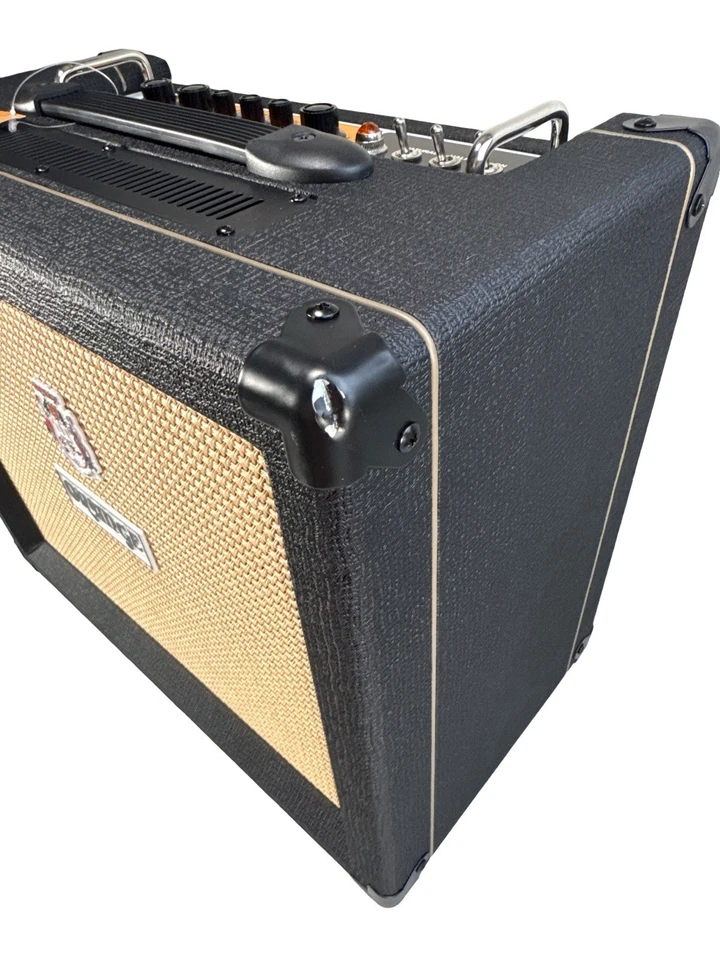 Combo de tubo Orange Rocker 15-15 vatios 1x10 pulgadas - negro Foto 3 de 4