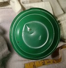 VINTAGE 1950S AMSCO DOLL-E-TOYS GREEN ENAMEL BABY BOTTLE STERILIZER W/ BOTTLES — photo 4