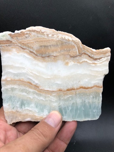 385g Lastra di Calcite Caraibica Blu Cristallo Guarigione Energia Pietra Meditazione Decorazione - Foto 15 di 22