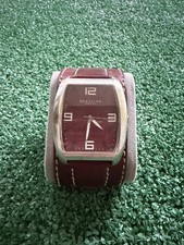 Kenneth Cole Reaction Men’s Quartz Analog Brown Dial Leather Strap Watch