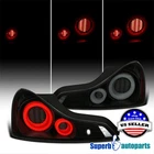 LED Black Smoke Tail Lights For 2008-2013 Infiniti G37 Coupe + Sequential Signal