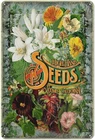Garden Tin Metal Sign Vintage Seed Packet Bar Country Wall Art 8x12