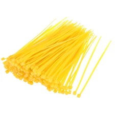 Nylon Cable Ties 4 Inch Self-Locking Zip Ties 0.07 Inch Width Yellow 500pcs