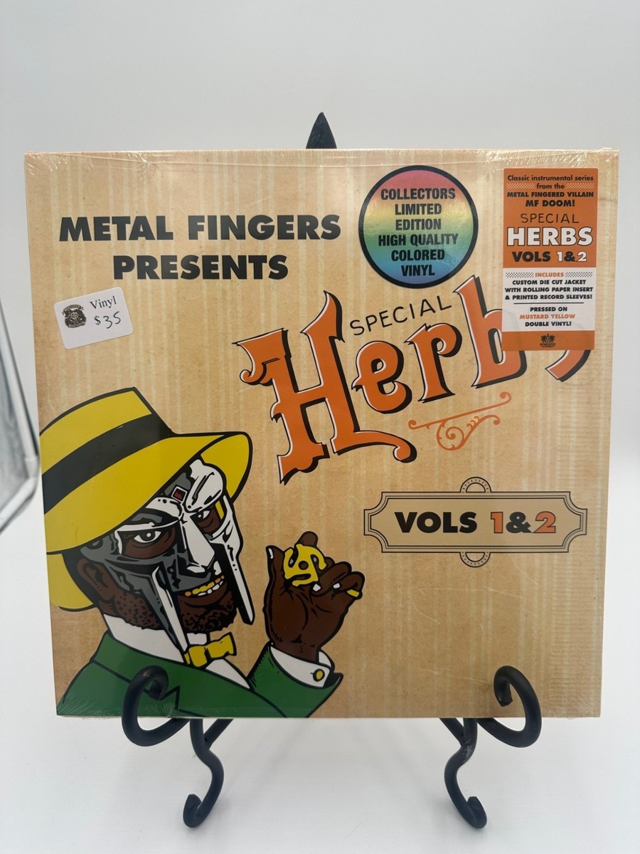 MF DOOM Special Herbs Vol 1 & 2 Vinyl LP Sealed Yellow Ltd 2LP