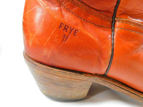 Vtg FRYE 2300 Western COWBOY BOOTS Brick Brown Leather Size 9 D Made In USA Mens, Size 9, $62.62 - Photo 4