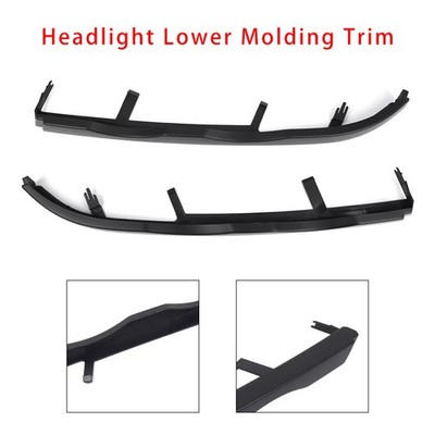 2PCS Front Bumper Headlight Lower Molding Trim Für BMW 3 Series E46 4Door 98-01