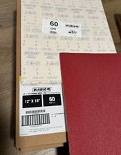 Lot of Diablo 12” by 18” Sanding Sheets with Stickfast Backing (69 Total Sheets)