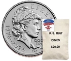 Semiquincentennial Dime 2026 Rolls and Bags Emerging Liberty 200Coin bag IN HAND
