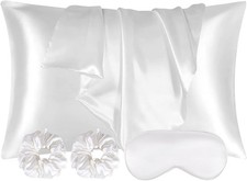 2 Pack Satin Silk Pillowcase, 15.75x31.50inches Silk Pillowcases for Hair and