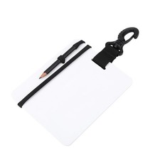 Underwater Writing Slate Board With Clip And Pencil For Water Sports HE