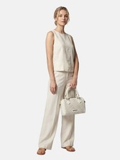 Borsa a Spalla Donna Deep Bag Poliuretano Borchie Dorate - Marc Ellis Milk
