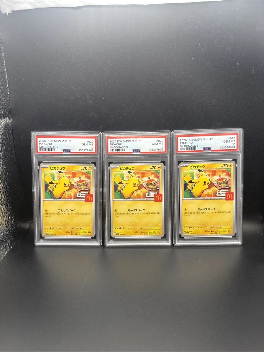 Collectible Individual Grade 10 Pikachu Pokémon TCG Card Games in