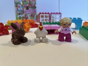 Lego Duplo Farm Animals Spring 10571 Includes Box ~ 1 Piece Missing