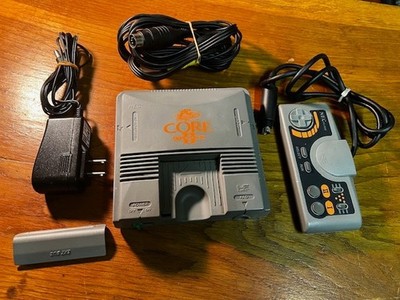 NEC PC Engine CoreGrafx II Console Set   Controller AV Cable AC Adapter