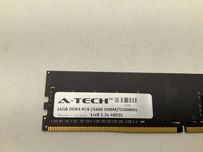 A-Tech 16GB DDR4 3200MHz DIMM PC4-25600 UDIMM Non-ECC Unbuffered CL22 1.2V 288-P