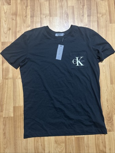 Calvin Klein Jeans regular fit T-Shirt Blau Größe L