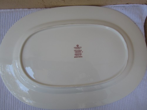 Villeroy & Boch Aragon 16" Oval Bone China Serving Platter Heinrich Germany - Picture 3 of 4