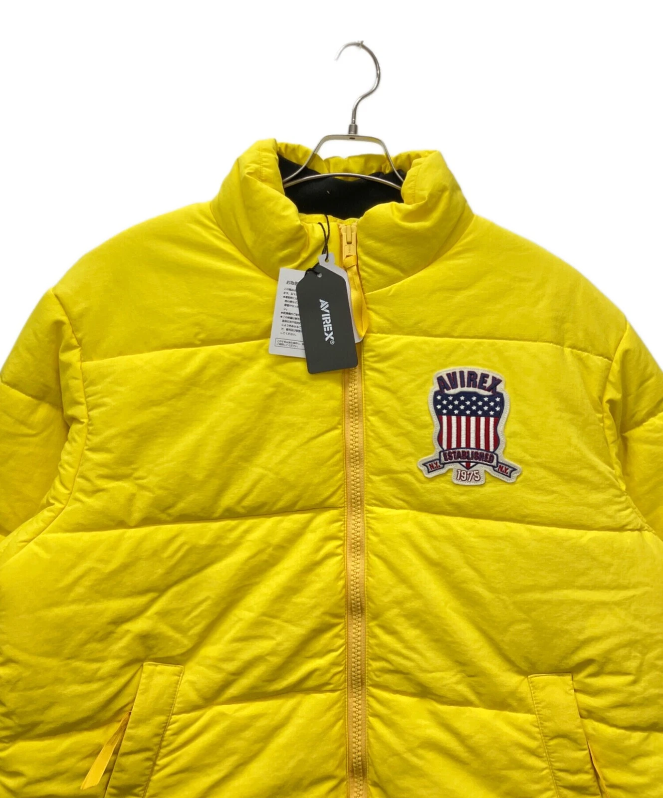 Avirex Puffer Jacket Men's Size 2XL Yellow New image 3