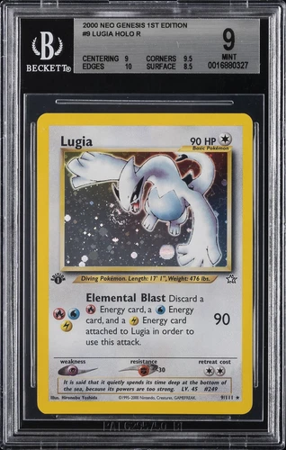 2000 POKEMON NEO GENESIS 1ST EDITION LUGIA BGS 9