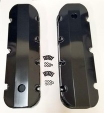 Big Block Chevy Bbc 396 427 454 502 Fabricated Black Aluminum Valve Covers Tall