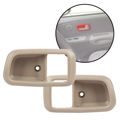 Front Left & Right Inner Door Handle Trim Beige Fit For 2000-2006 Toyota Tundra
