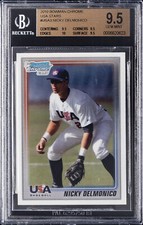 2010 BOWMAN CHROME USA STARS #USA3 NICKY DELMONICO BGS 9.5