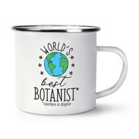 World's Best Botaniker Emaille Becher Tasse Lustiger Witz Favorit Toll Pflanzen