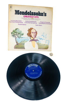 Vinyl Record Mendelssohn Greatest Hits Vintage Music ra