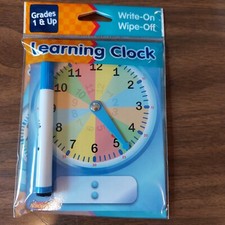 Academic Learning Clock Write-On Wipe-Off