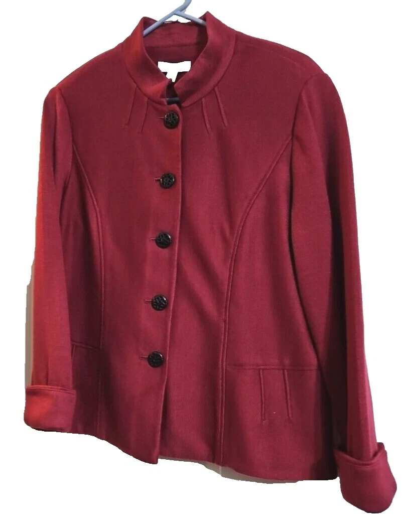 Chaqueta militar sólido Coldwater Creek abrigos, chaquetas y chalecos para Mujeres