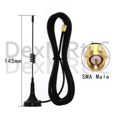 433Mhz radio antenna 3dbi magnetic base extension cable 1.5m SMA male connector