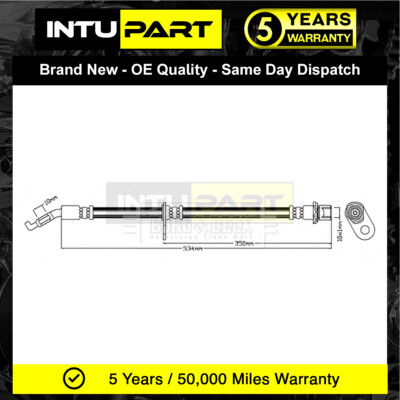 Fits Daihatsu Terios 2005- 1.3 1.5 IntuPart Front Left Brake Hose 9004922206