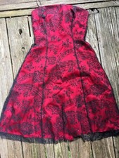 SALE Nearly New ADRIANNA PAPELL BOUTIQUE Brocade Paisley Dress Womens Sz 6 💜b1
