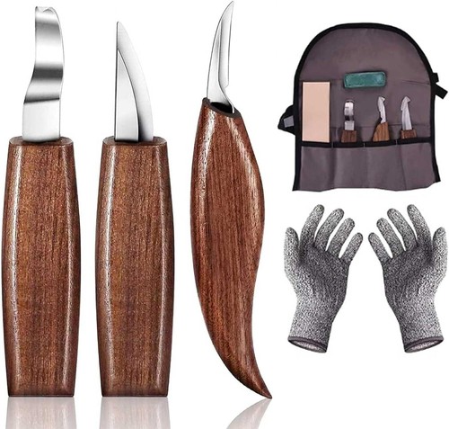 Holzschnitzwerkzeug-Set, 6-teiliges Holzschnitzset aus hochmanganhaltigem